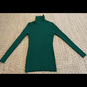 Hunter green slim turtleneck, size M/L
